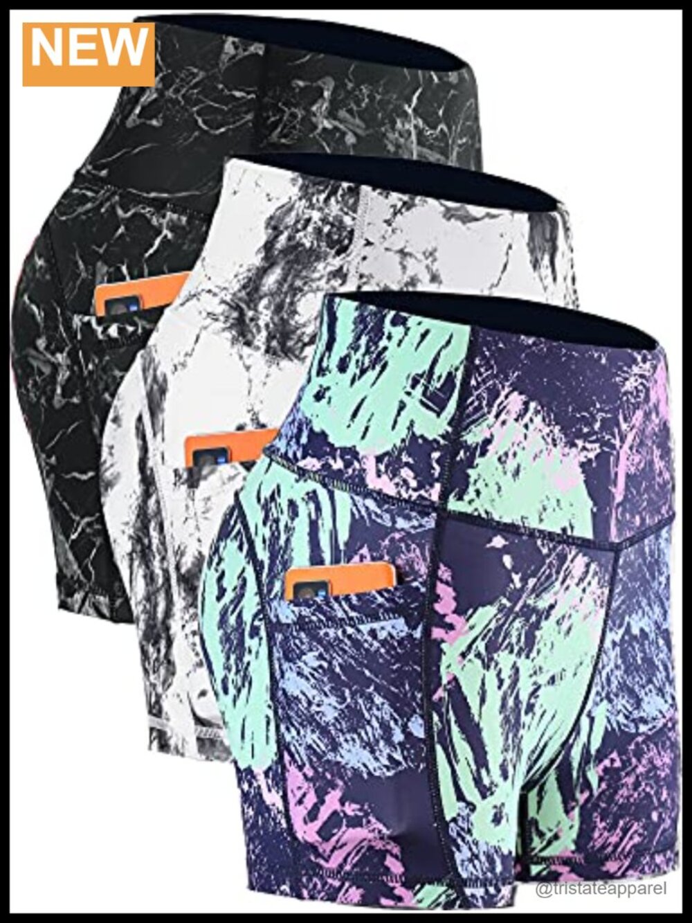 High Waist Athletic Yoga Running Shorts with Deep Pockets